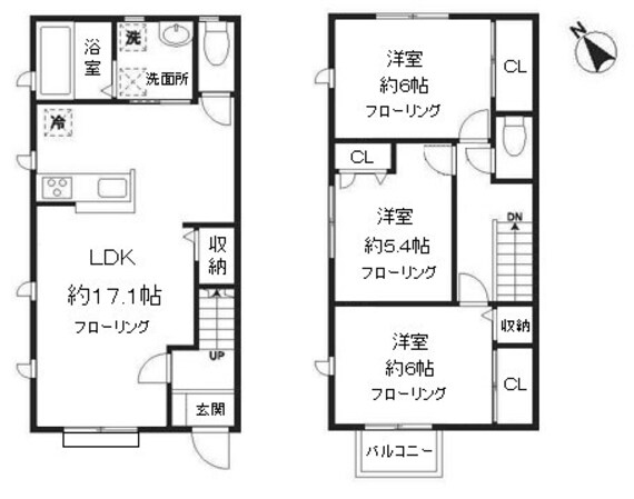 フォレストリーフタウンC棟の物件間取画像